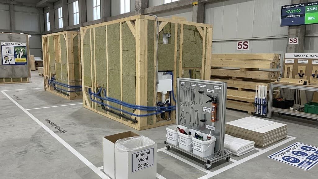 Badmodul in der Produktion